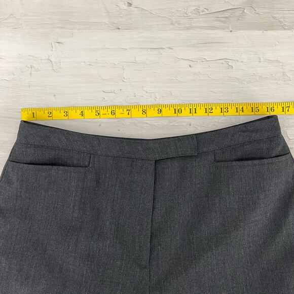 Vintage David N 100% Wool Gray Lined Tapered Crease Work Dress Pants 12 - Picture 7 of 9